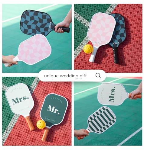 Mr & Mrs Pickleball Paddle Set - Engagement Gift for Couples - Variation of This Listing