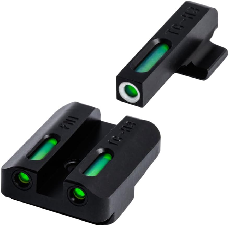 TRUGLO TFX Handgun Sight | Durable Shock-Resistant Compact Brightly Glowing Tritium & Fiber-Optic Xtreme Day/Night Sight for Handguns