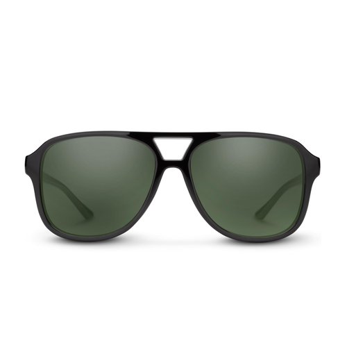 Suncloud Sandy Polarized Sunglasses – 100% UV Protection – Comfortable Fit, Trendy Design – for Men & Women – Black + Polarized Gray Green Lenses