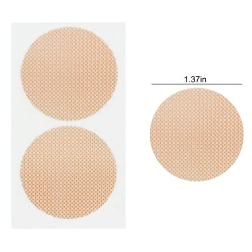 KABAKE 50 Pairs Men's Nipple Covers Anti Chafing Nip Protector Shields Nude