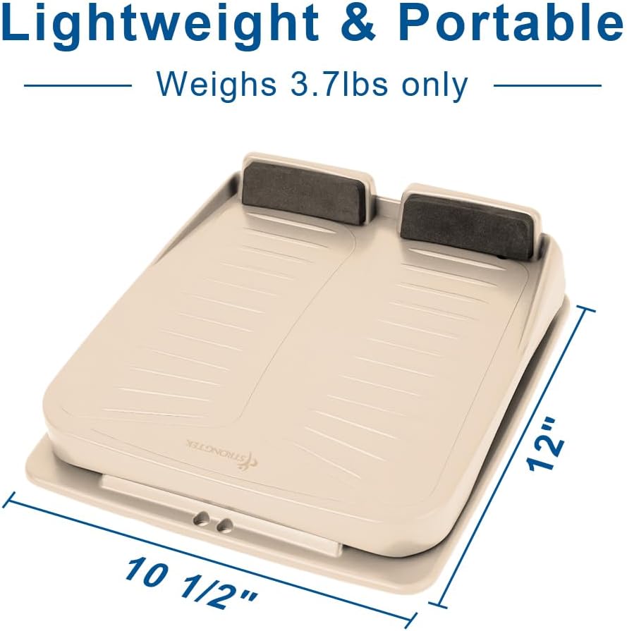 StrongTek Portable Slant Board, Lightweight 3.7 lbs, 5-Level Adjustable Calf Stretch Board (20°–50°) with Non-Slip Surface for Safe Stretching, Improved Ankle Flexibility, Balance & Rehab Anywhere