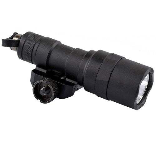 KECPVLI Tactical LED Mini Scout Weaponlights Single Mode Hunting Light with Pressure Switch and Rifle Mount Black