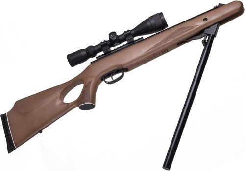 Crosman Benjamin Trail XL Magnum .25-Caliber NP Break Barrel Hunting Air Rifle And Scope, Wood