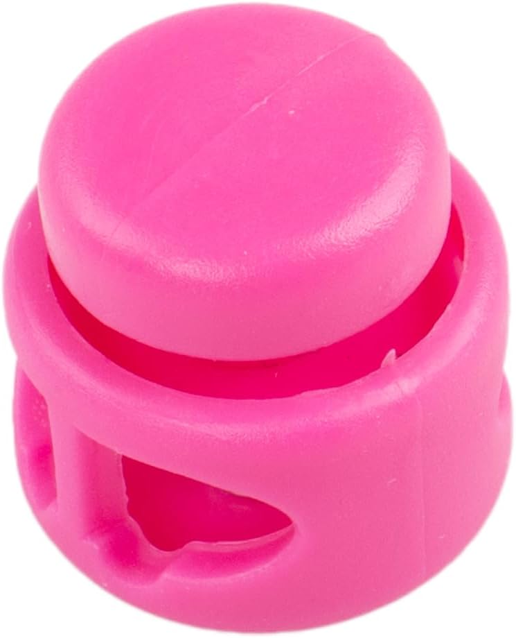 Paracord Planet Double Barrel Black Cord Lock Draw String Toggle Stopper (10 Pack)