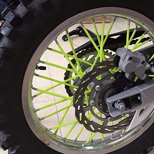 72Pcs Universal Spoke Skins Covers,Wheel Spoke Wraps Skins Pipe Trim Decoration Protector For Motorcycle Dirt Bike Yamaha Honda BMW Suzuki Kawasaki(Pink)