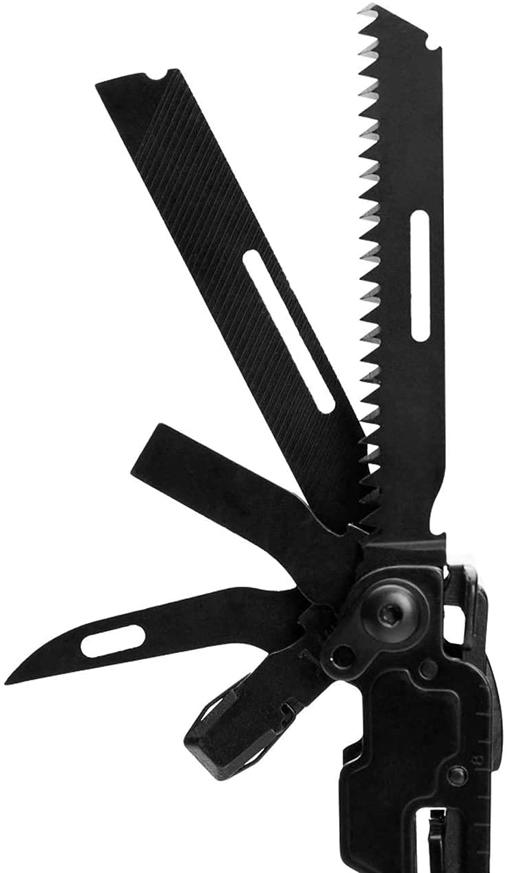 SOG PA2002-CP PowerAccess Deluxe Multi-Tool, Black & SOG Entrenching Tool- 18.25 Inch Folding Survival Shovel with Wood Saw Edge and Tactical Shovel Carry Case- Black (F08-N)