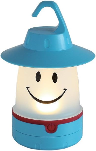 Smile LED Lantern: Portable Night Light Camping Lantern For Kids (Hibiscus),Red