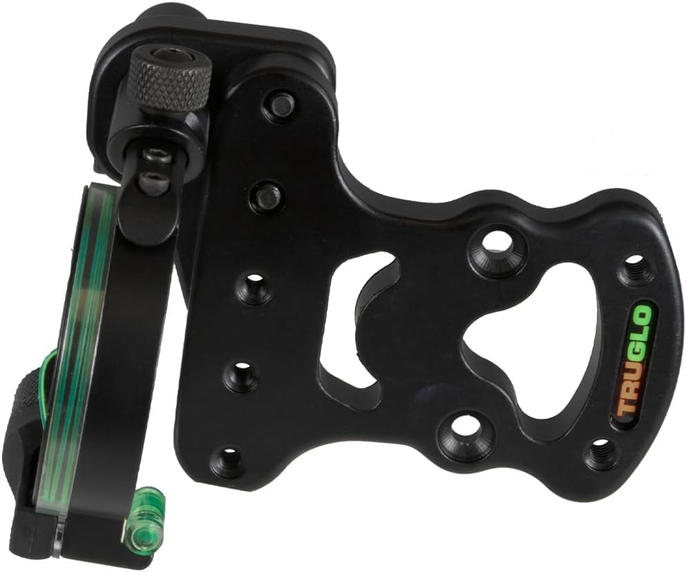 TRUGLO Pendulum 1-Pin Ultra-Lightweight Quiet Archery Hunting Treestand Bow Sight with Large Circular Field of View - Adjustable for Right & Left-Handed Shooters - LED Light Included
