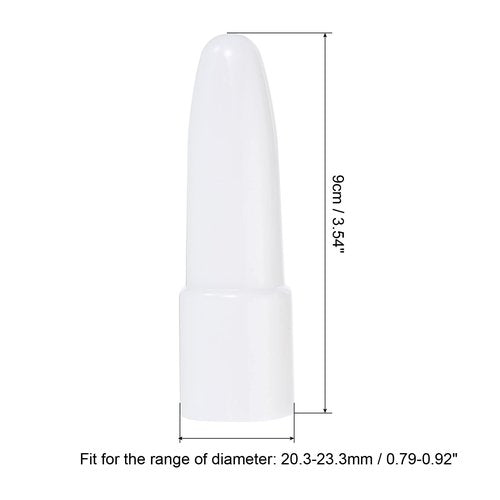 PATIKIL Flashlight Diffuser Caps, 2 Pcs PC Plastic Wear-Resistant Flashlight Signal Wand for Most LED Flashlights, White