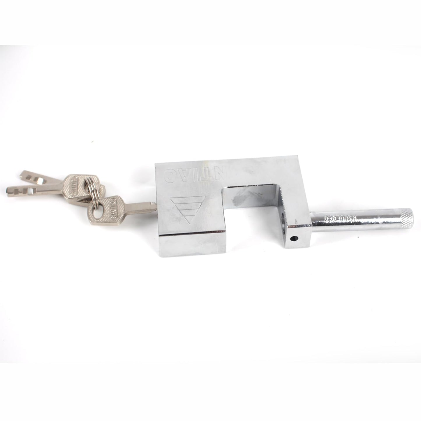 Stainless Steel Chain Lock 39.3" (100cm) 6mm Thick - Heavy Duty Anti-Theft Security Lock with 80mm Padlock & 4 Keys for Bike, Motorcycle, Scooter, Gate - Weatherproof & Rustproof