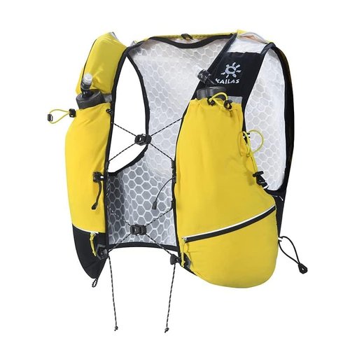 KAILAS AIR 13L Running Vest Hydration Backpack Hydration Vest Water Backpack Lightweight with Two TPU Water Bladders for Women Men Trail Cycling Hiking Black/Yellow S