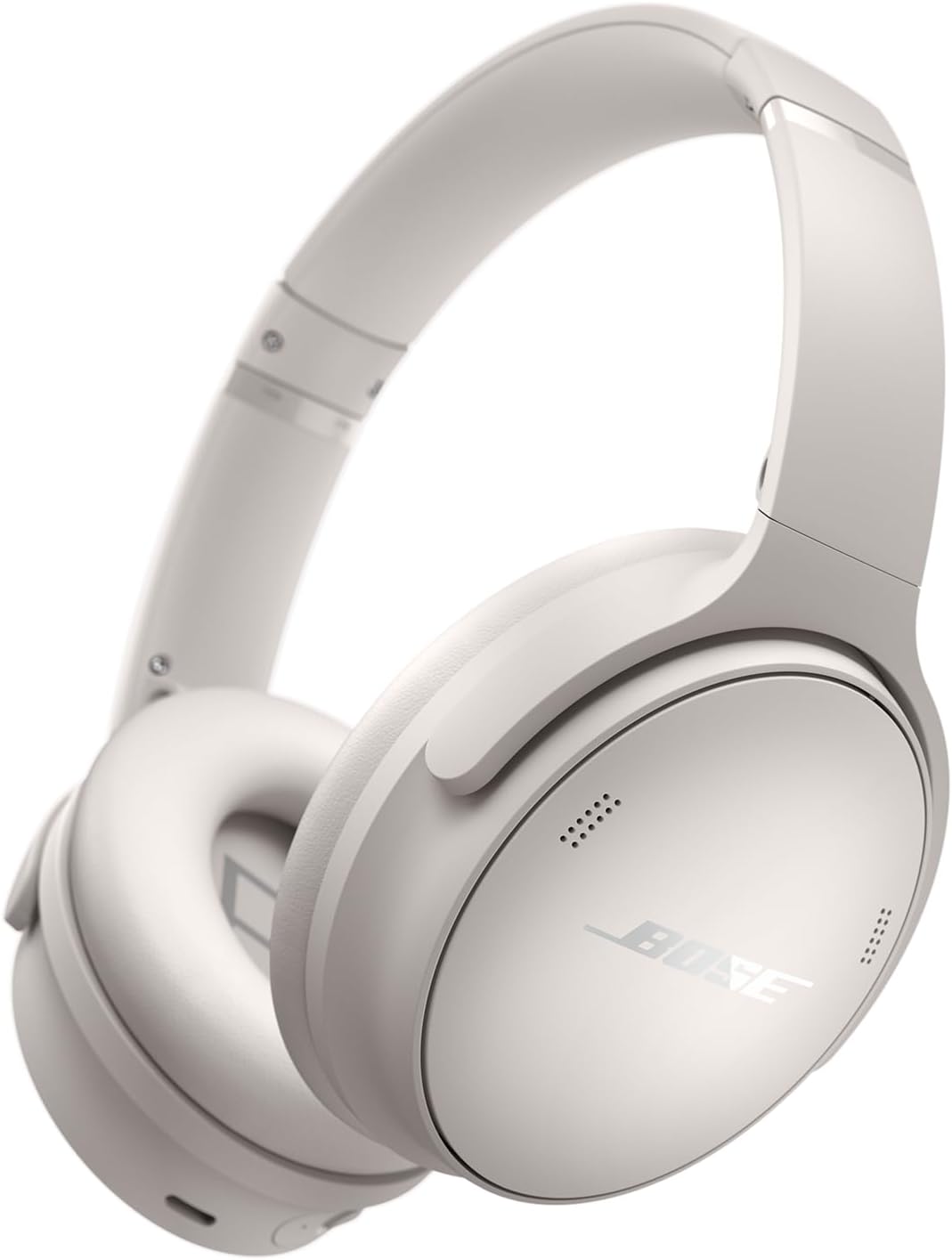Bose QuietComfort Bluetooth Headphones, Wireless Headphones with Active Over Ear Noise Cancelling and Mic, Deep Bass, Up to 24 Hours of Playtime, Sandstone