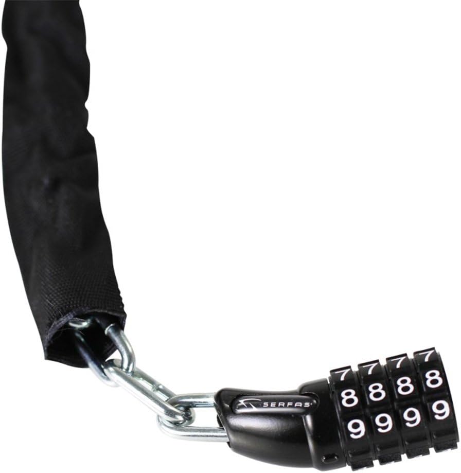 Mini Bike Lock Combo - Serfas LL-2 Lightweight, Keyed Chain Security