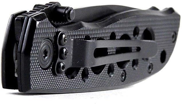 Smith & Wesson CK5TBS 7.4in High Carbon S.S. Folding Knife with a 3.2in Serrated Tanto Blade and Aluminum Handle for Outdoor, Tactical, Survival and EDC