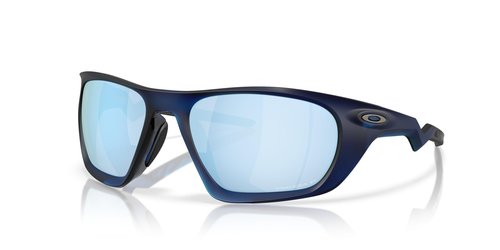 Oakley Men's OO9431 Lateralis Rectangular Sunglasses, Matte Transparent Blue/Prizm Deep Water Polarized, 60 mm