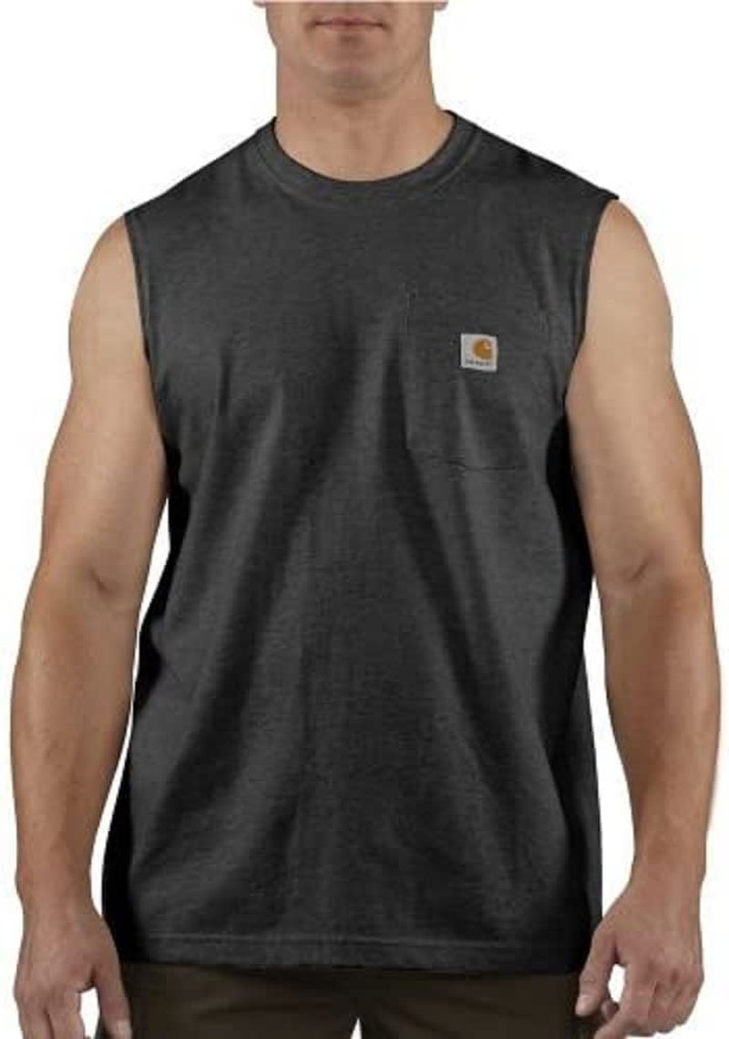 Carhartt Men's Dearborn Relaxed Sleeveless T-Shirt, Black, XX-Large
