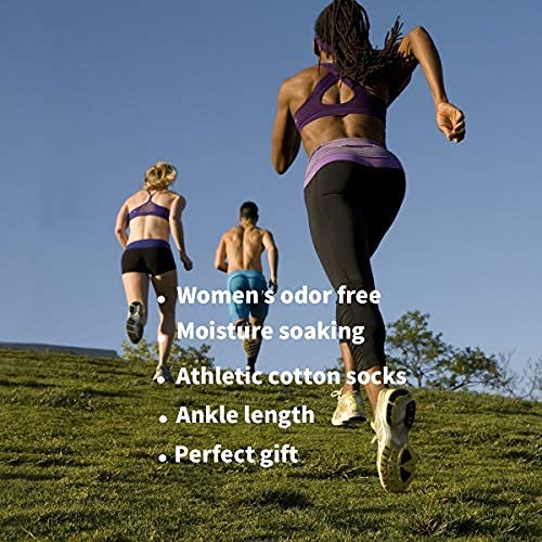 MAGIARTE Women's Low Cut Athletic Ankle Socks 6-Pairs Multi Color No Show Running Socks