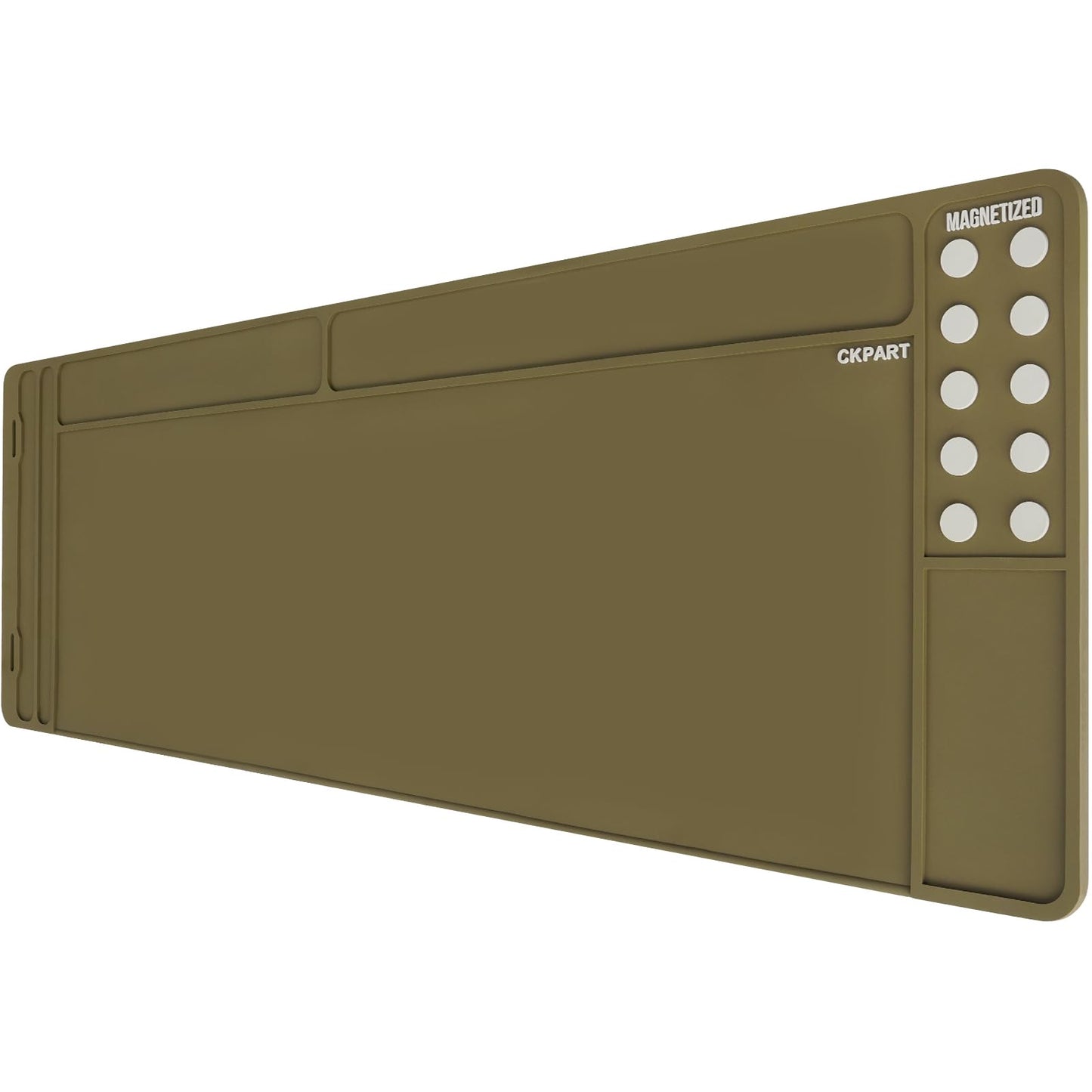 CKPART Rifle Gun Cleaning Mat, Anti-Slip Rubber Gun Mat, Gun Maintenance Mat,Gun Maintenance Mat for Gun Cleaning Kit 35.82" x 12" (Brown)