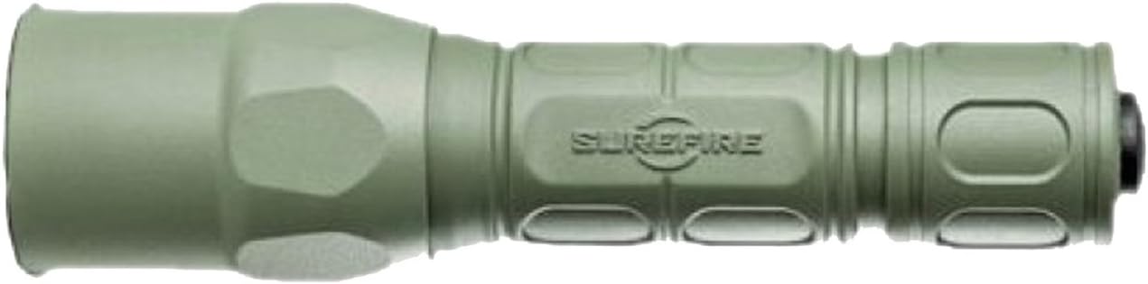 SureFire G2X Pro 600 Lumen Tactical EDC Flashlight Bundle with 2 Extra CR123A Batteries and Lightjunction Battery Case (Green)