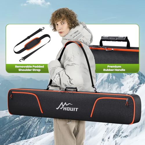164cm Waterproof Snowboard Bag with Full Padding for Air Travel - Durable Ski & Snowboard Travel Case