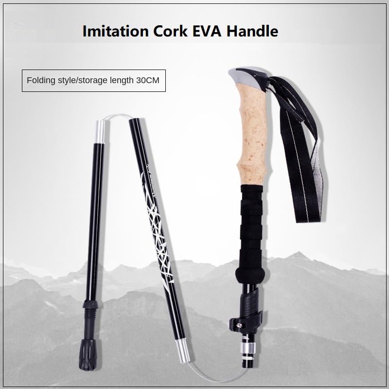 Trekking Poles, Walking Stick, Walking Poles for Women, Hiking Poles Collapsible Lightweight, Hiking Sticks Collapsible Hiking- Ideal for Seniors Women and Men