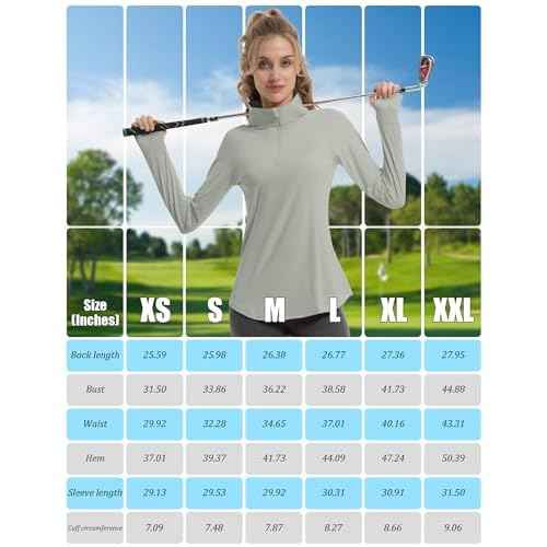 FKEEP Women's Sun Shirts Long Sleeve Athletic Jackets UPF 50+ Top with Thumb Holes Quick Dry for Golf Tennis Hiking