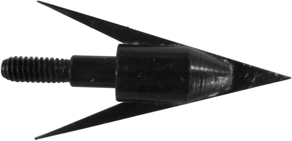 12Pcs Fishing Arrowheads Screw-on Points 150 Grain Black Bowfishing Screw Tips Broadheads for Fishing Arrow Compound Bow, Crossbow and Recurve Bow