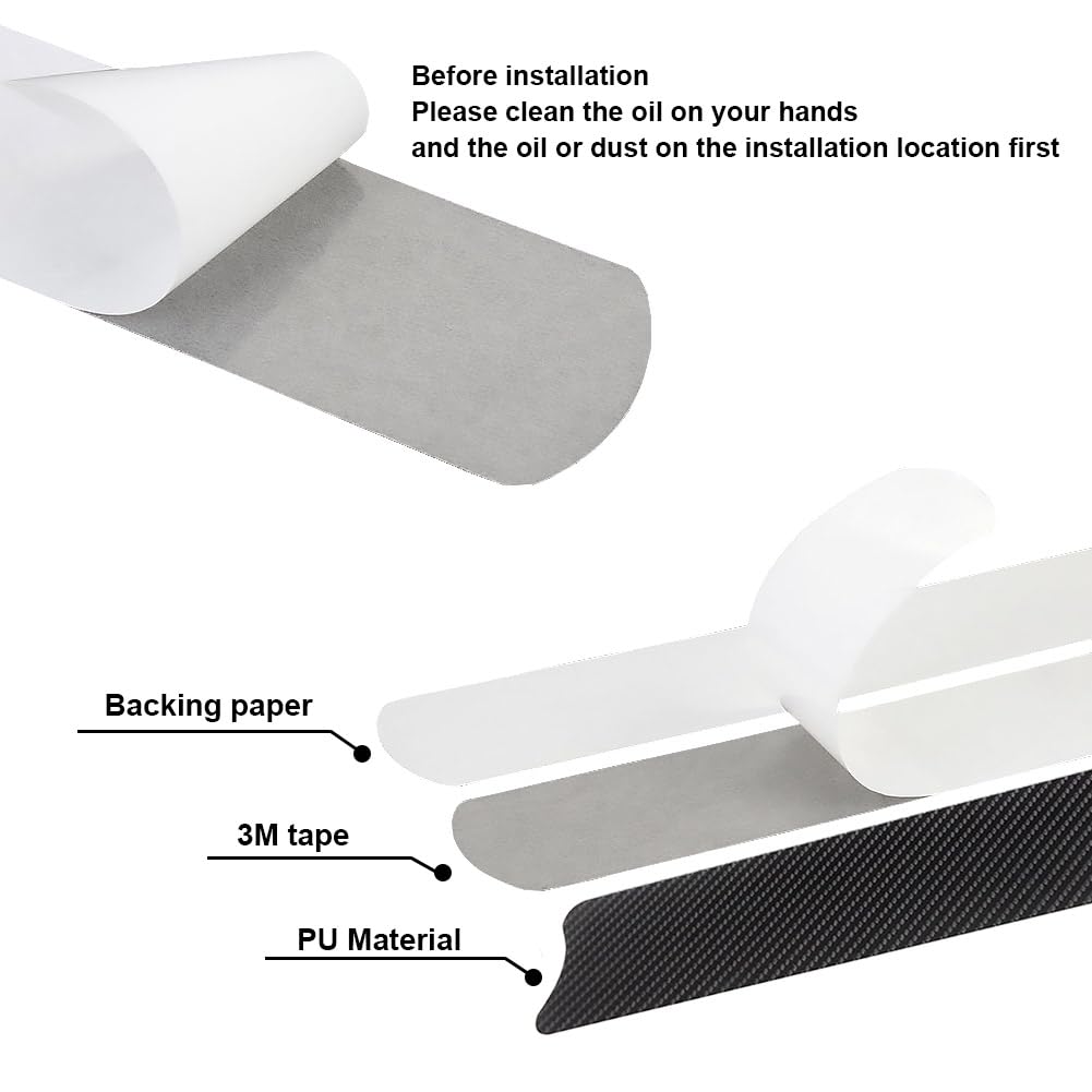 Kigauru Bicycle Frame Protective Sticker PU Frame Protection Tape Carbon Fiber Pattern Paint Protection Stickers Anti-Scratch and Anti-Bump Bike Frame Cable Protection Decorative Bike Frame Wrap