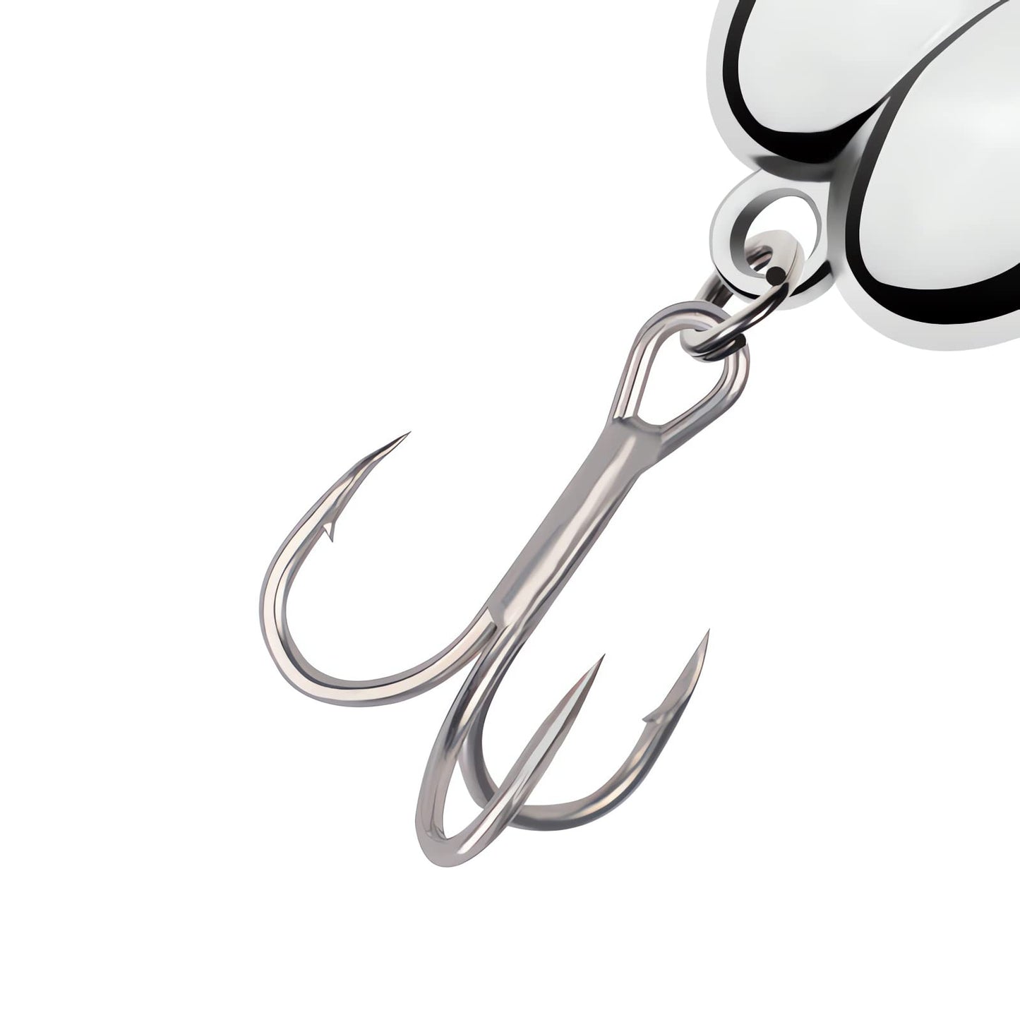 5 Pieces Fishing Spoons Lure for Trout Bass Salmon,Fishing Treble Hooks Spinning Lures,Hard Metal Zinc Alloy Fishing Hooks,Fishing Tackles Spoon Spinner Baits kit for Freshwater Saltwat (0.70OZ)