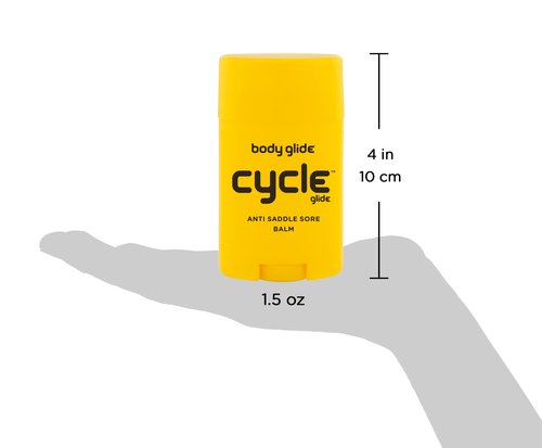 BodyGlide Cycle Glide Chamois Balm, 1.5oz,White & Chamois Butt'r Original Anti-Chafe Cream, 8 oz Tube