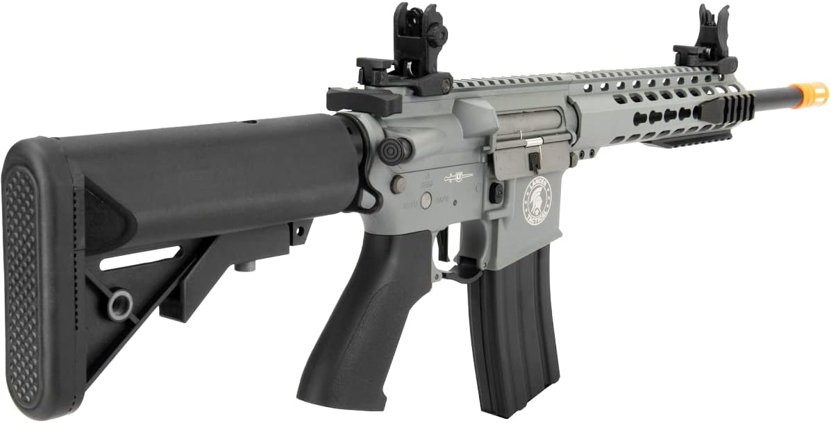 Lancer Tactical Gen 2 LT-19 Airsoft M4 Carbine 10" Electric Full/Semi-Auto Airsoft AEG Rifle, Included 6mm 0.20g BBS, Charger, and Battery