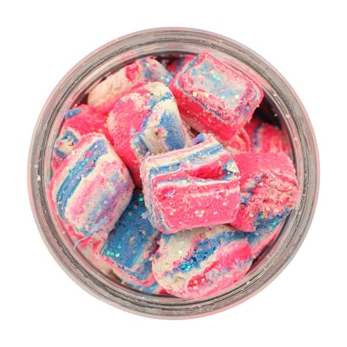 Berkley Gulp! Trout Nuggets Dough Bait, Bomb Pop, 1.1 oz, Scented and Flavored Soft Bait for Freshwater Fishing, Designed to Attract Trout, High Visibility