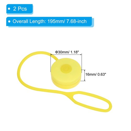 PATIKIL LED Running Light, 2 Pack Silicone Rope Bike Safety Light Running Lights for Runners, Cycling, Dog Walking, Yellow