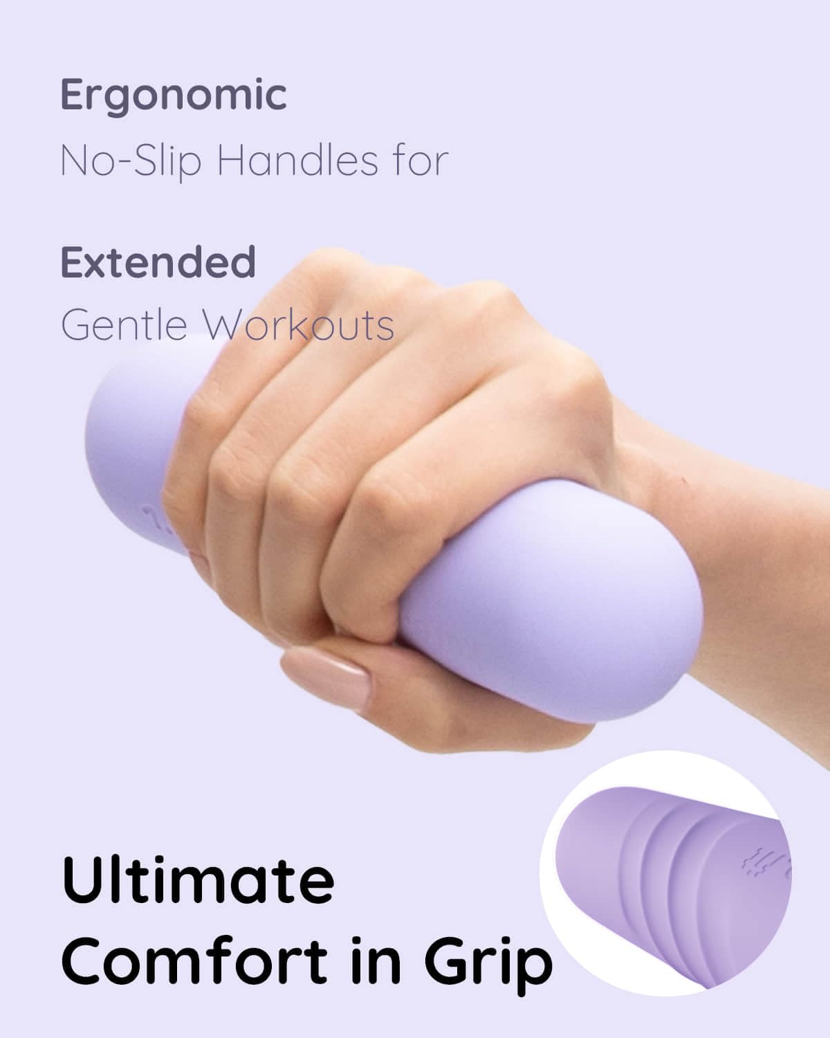 kure.fit Peach Wrist & Ankle Weights + Purple Hand Weight Bars Bundle Set