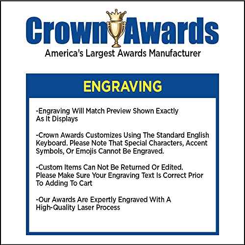 Crown Awards G.O.A.T. Sculpture Trophy, 7" Customizable Award - Add Your Own Engraving