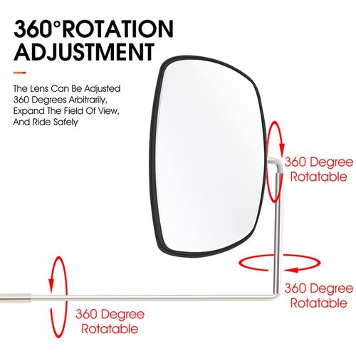 SquEqu Bike Mirror Cycling Glasses Mount Rear View Mirror Bicycle Rearview Mirrors Adjustable Wide Angle Back View for Mountain Road Riding Sunglasses Shortsighted Myopia Glasses