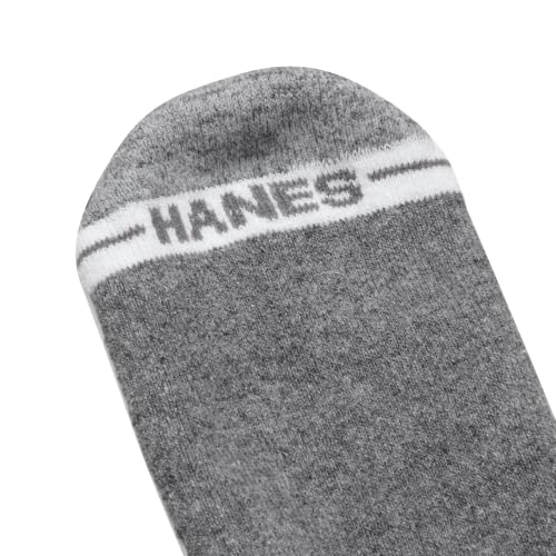 Hanes Men’s Max Cushion Low Cut Socks 12 Pair Pack - White & Black