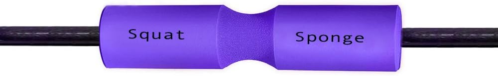 Squat Sponge 18"long Purple, 3.5” diameter & 1.25"thick Olympic Barbell Pad