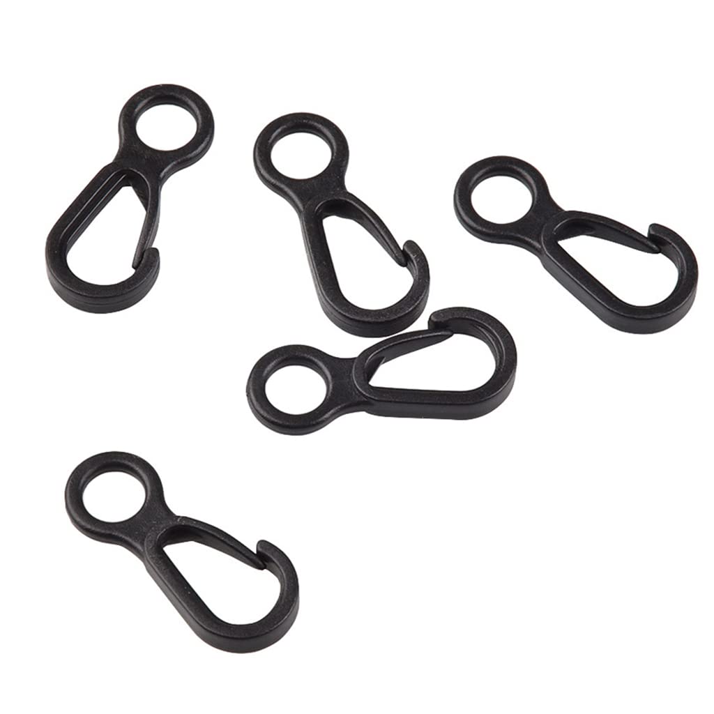 10pcs Plastic Snap Clip Hook Camping Carabiner Buckle Outdoor Tent Accessories Multifunction Snap Hook Camping Equipment Heavy Duty Plastic