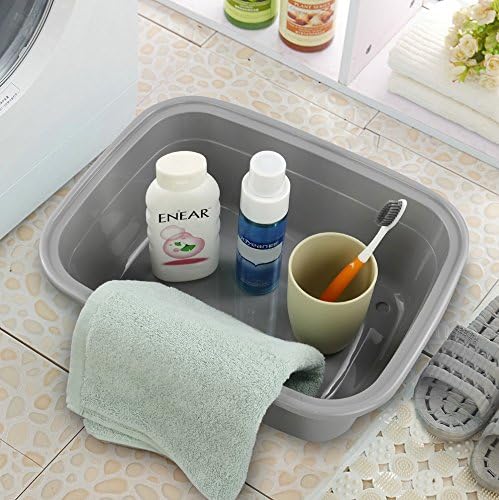 12 Quart Dish Pan Basin, 14" x 11" x 5.12", Set of 4