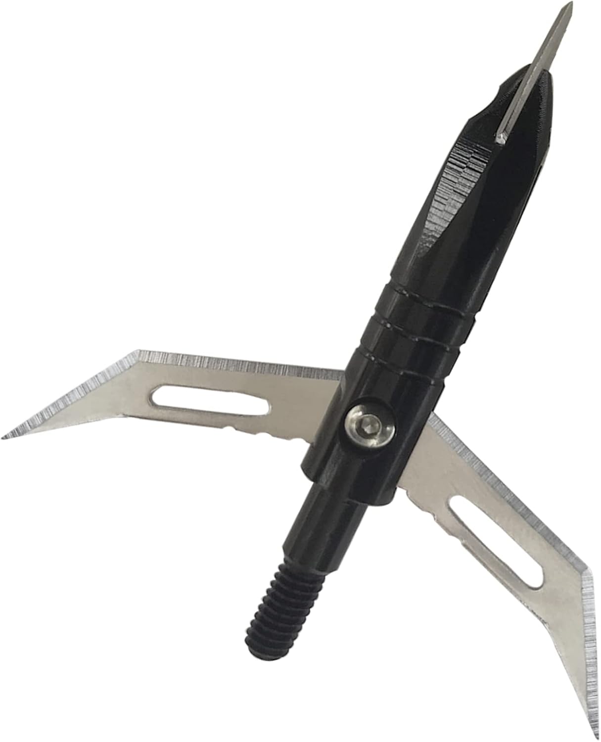 12pcs Hunting Broadheads 100 Grain Archery Broadheads 420 Stainless Steel Higher Hardness 2-Blades + 1 pc Broadhead Case for Arrowheads