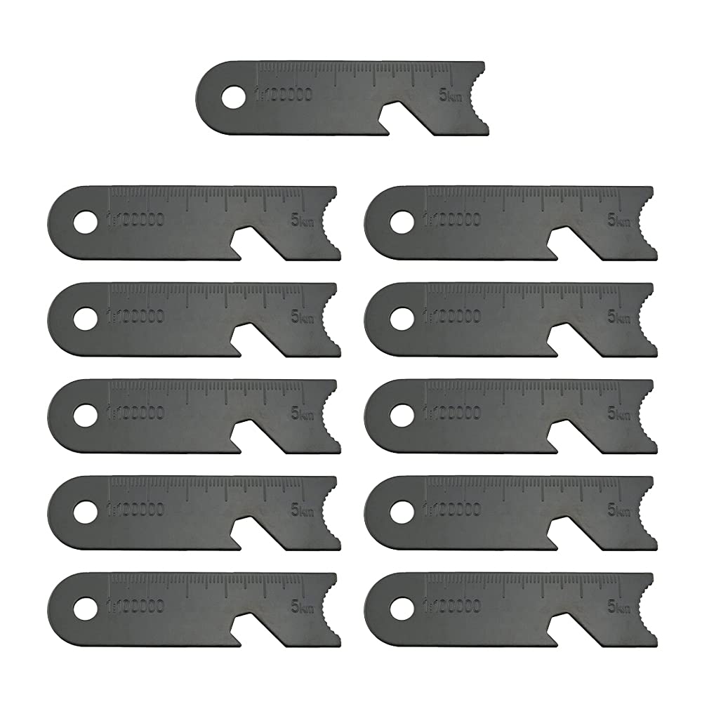 CHIYUYISEN11 Pcs Outdoor Lighter Outdoor Flint Scraper Striker Flint Fire Starter Survival Camping Flint Scraper,It's Also a Wine Opener