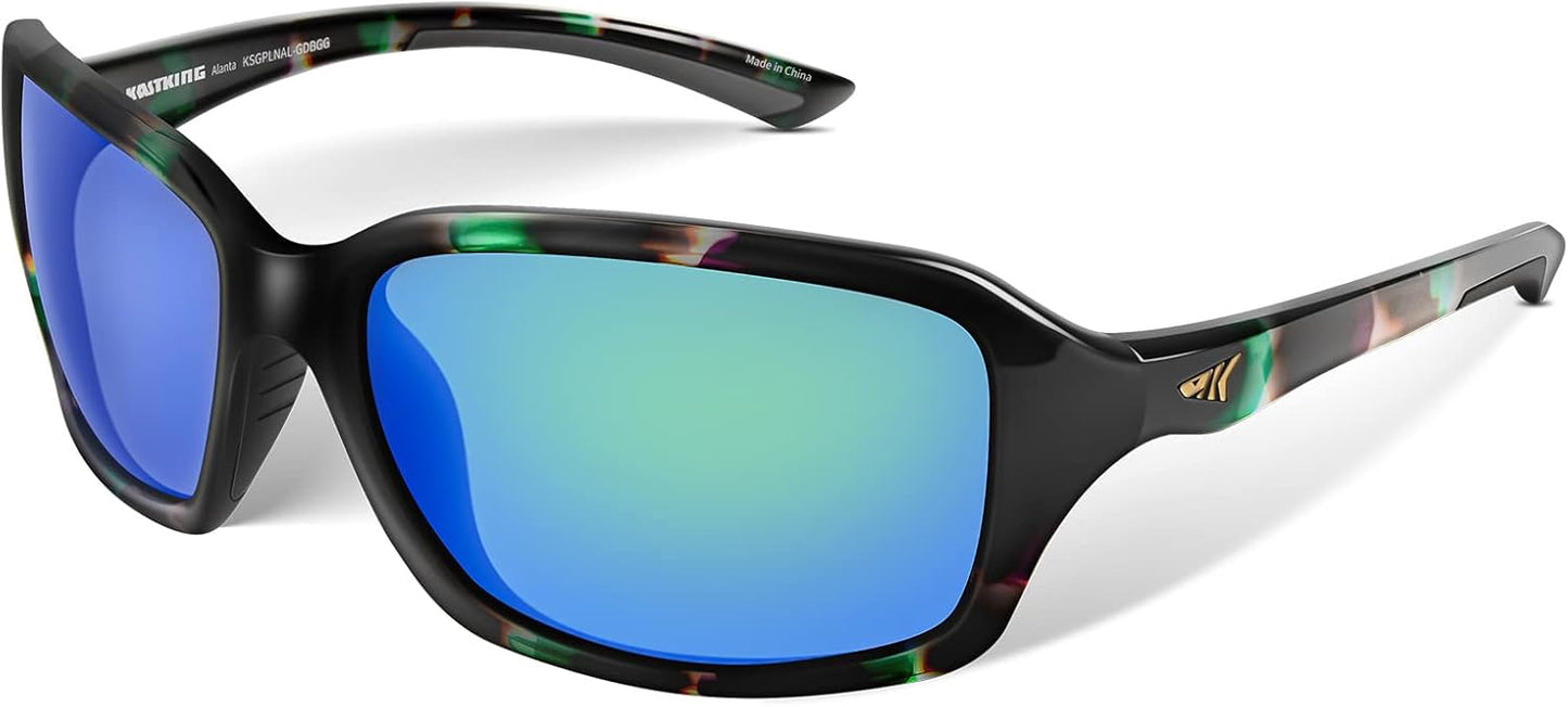 KastKing Alanta Polarized Sport Sunglasses for Men and Women,Ideal for Driving Fishing Cycling and Running,UV Protection