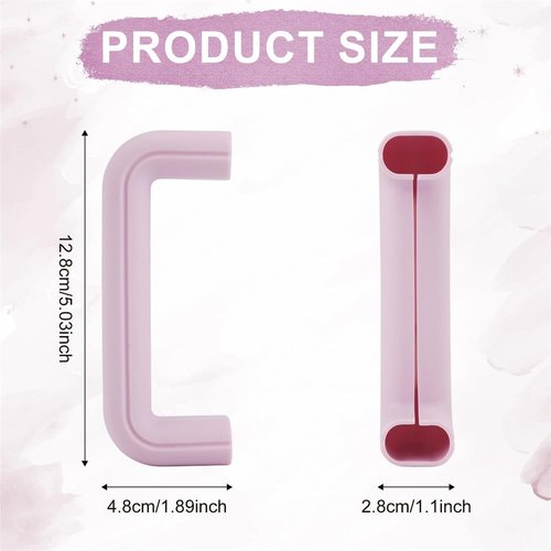 pixideit Accessories for Purple Stanley Cup, Water Bottle Phone Holder, Cup Carrying Strap, Silicone Handle Protector, Tumbler Cup Pouch Bag, Silicone Boot and Straw Cap Cover Set for Stanley