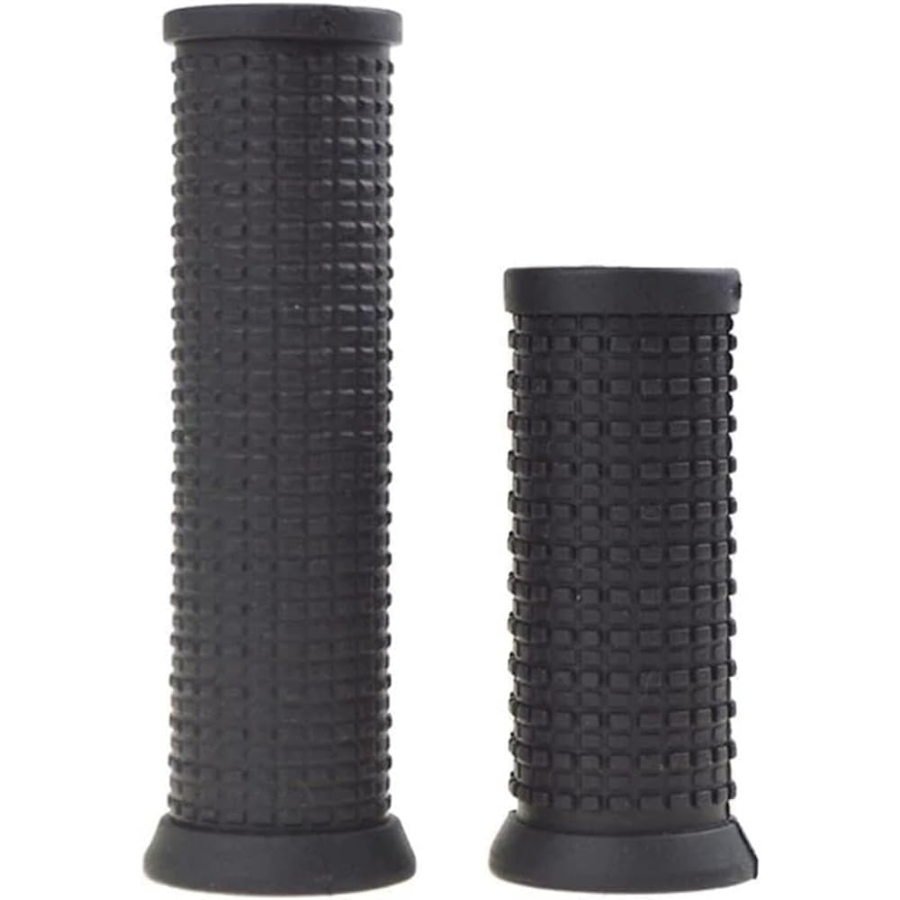 2Pcs Black Bike Bicycle Long/Short Handlebar Grips for Twising Shifter, Shockproof Anti Slip Parts, Cycling Parts and Components Anti Slip Soft Rubber Bike Grips (Long Short)