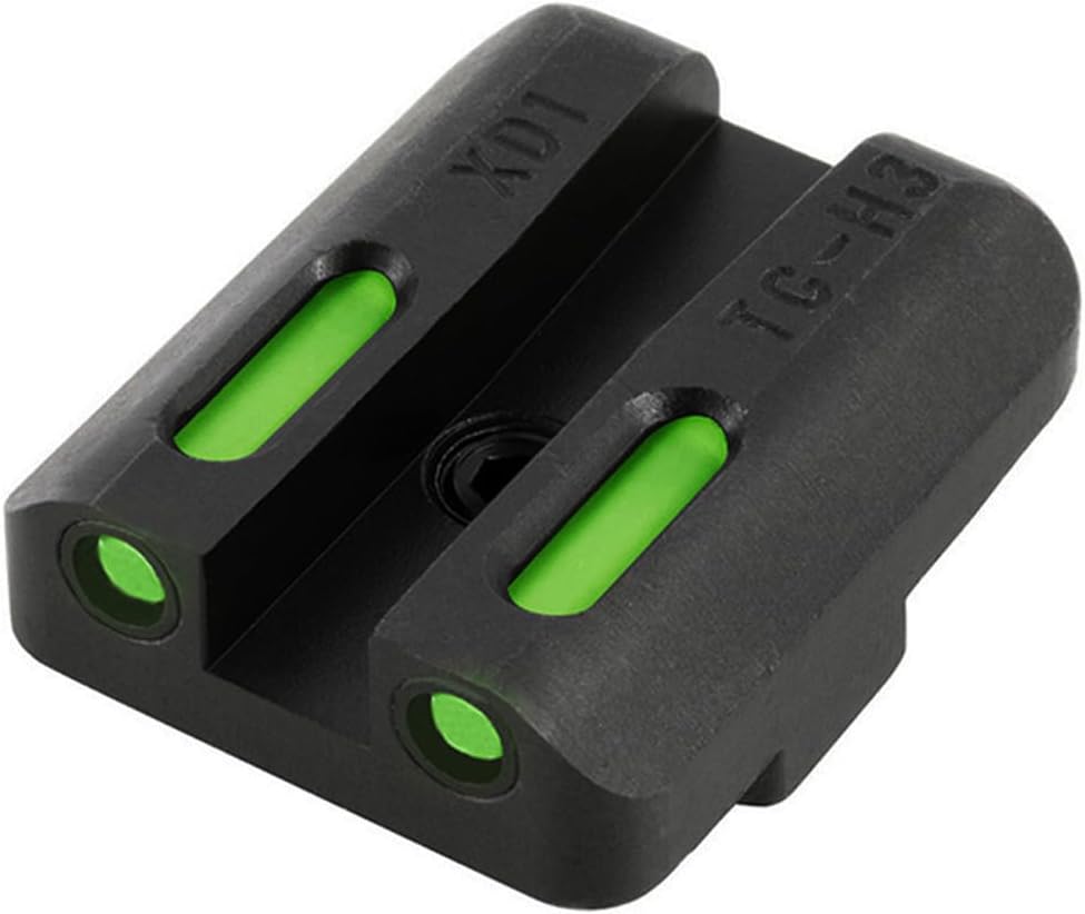 TRUGLO TFX Handgun Sight | Durable Shock-Resistant Compact Brightly Glowing Tritium & Fiber-Optic Xtreme Day/Night Sight for Handguns
