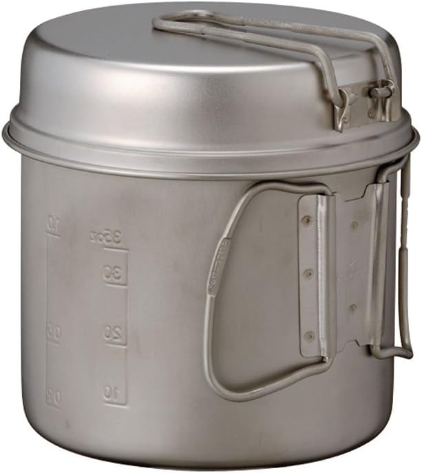 Snow Peak Trek Series Backpacking/Camping Cookware Sets, Trek 1400 Pot & Pan, 47.3 fl oz