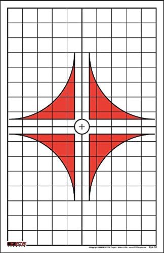 200 EZ2C Paper Shooting Targets - Eight Popular Styles Combo Package to Practice on Gun Range, 11 x 17