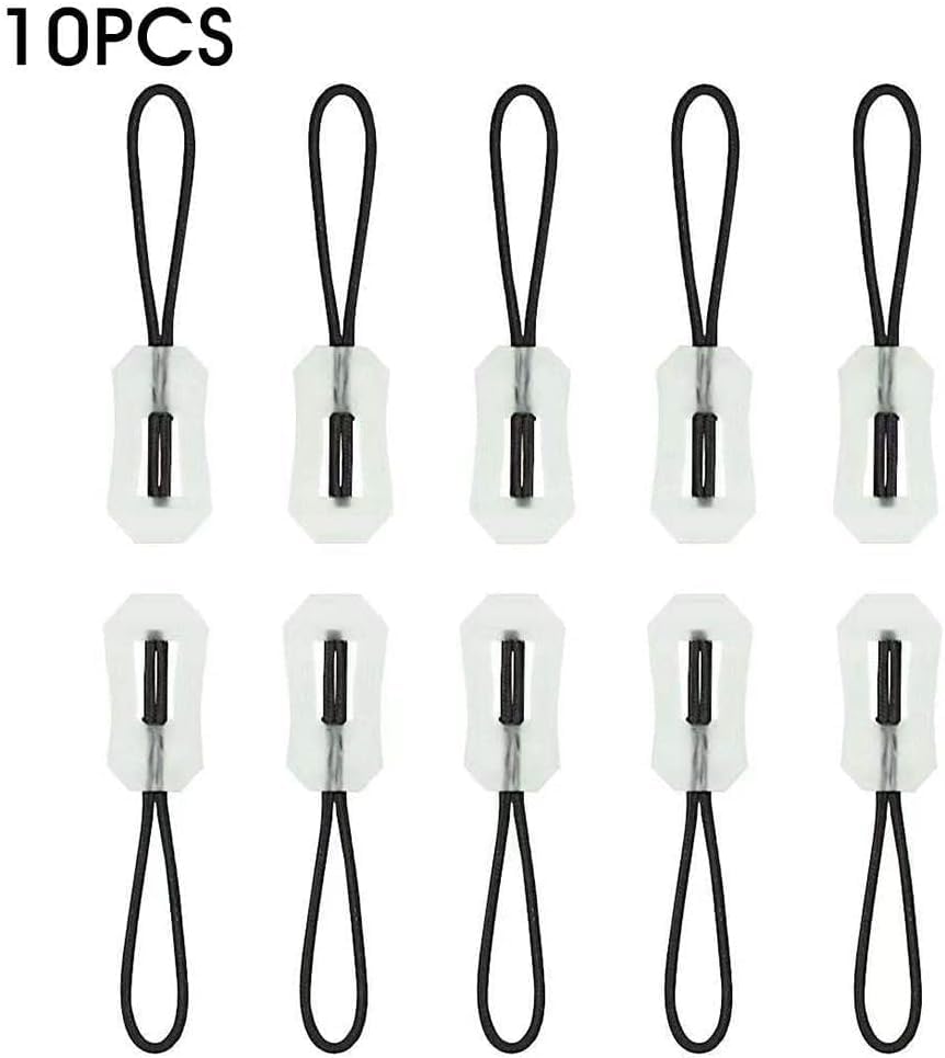 10pcs Glow in Dark Zipper Puller Head Anti-Lost Luminous Pull Zippers Backpack Rucksack Handbag for Backpacks, Jackets, Luggage Coat Tent Pendant Outdoor Mountaineering Camping