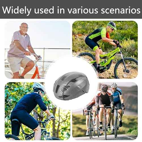 Cycling Helmet Cover for Bicycle,Waterproof Helmet Protective Cover with Reflective Strips,Reusable at Night Wind Proof Rain Cover.1 Pieces,Grey.